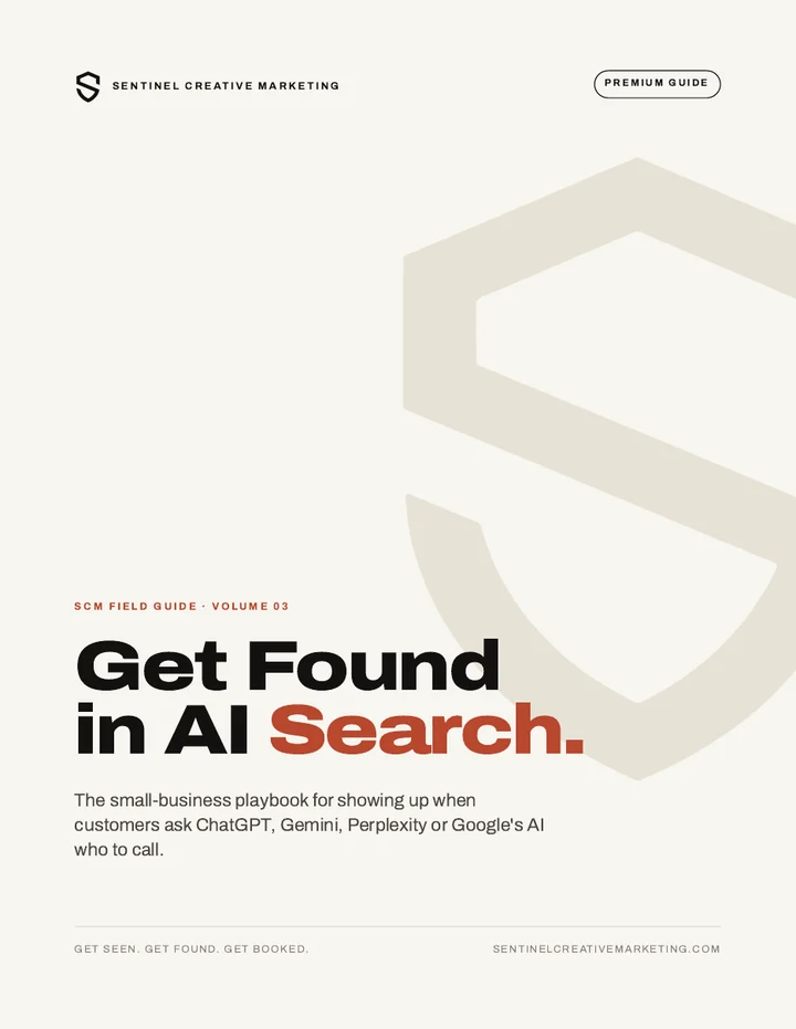 Cover of Get Found in AI Search, an SCM field guide